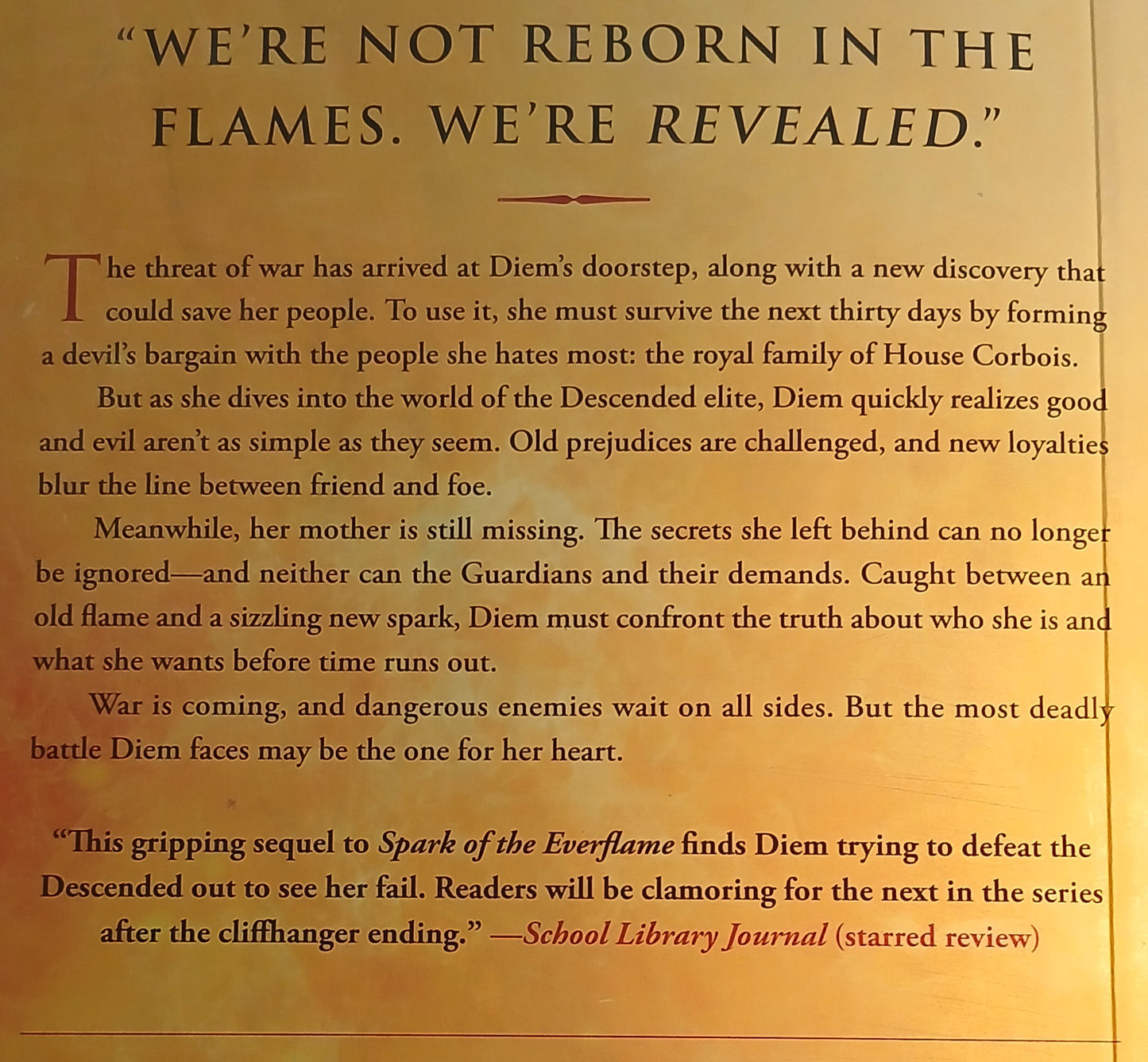 Glow of the everflame - Sprayed edge